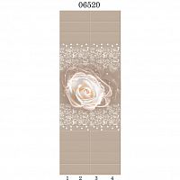 Стеновая панель ПВХ Panda 06520 Эдем Роза 2700х250х8 мм комплект 4 шт