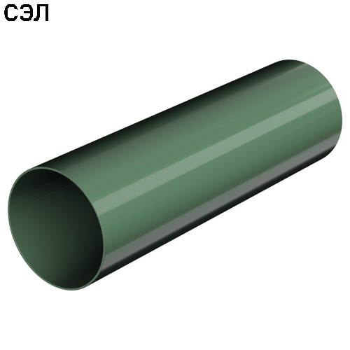 Труба водосточная ПВХ Технониколь Оптима Зеленая 80х3000 мм