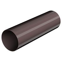 Труба водосточная ПВХ Технониколь Оптима Темно-коричневая 80х3000 мм