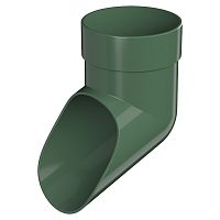 Колено сливное ПВХ Технониколь Оптима Зеленое 80 мм
